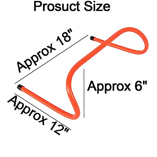 12 Hurdles Training Speed Agility Training Durable with 10 Marker Cone