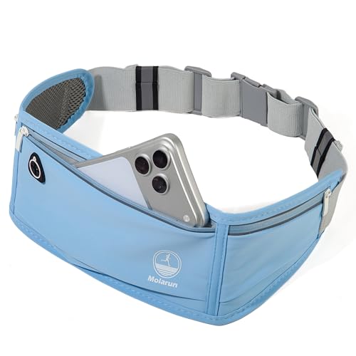 Slim Running Belt Fanny Pack, Phone Holder Waist Pack Money Belt - Blue - color: X Blue