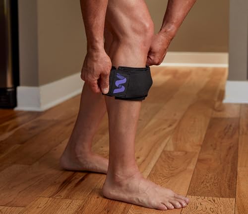 Cold Compression Wrap with Acupressure Ball - Reusable Cold Compress Ice Pack for Injuries, Leg Pain, Muscle Soreness & Tendon Relief - Adjustable Strap, Stays Cold for 20 Minutes (Medium) - size: Medium