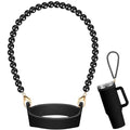Silifine Silicone Water Bottle Holder Sling with Pearl Strap, Dark Pearl - color: Dark Pearl