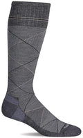 Sockwell Men's Scottie Knee High Firm Graduated Compression Sock - color: Charcoal, size: Medium-Large