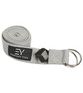 Everyday Yoga Strap with Metal D-Ring Athletic Stretching, 6ft/8ft/10ft - color: Slate, size: 6 Foot