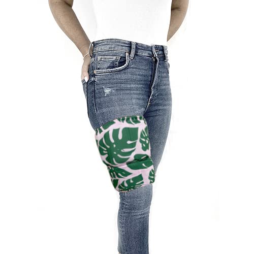 HurtSkurt® Premium Ice Therapy Sleeve – Island Palm XL – Stretch-Fit Wearable Cold Compression Wrap for Knee, Leg, Elbow & Ankle Recovery, Durable, Machine Washable, Stays Cold Longer - color: Island Palm, size: X-Large