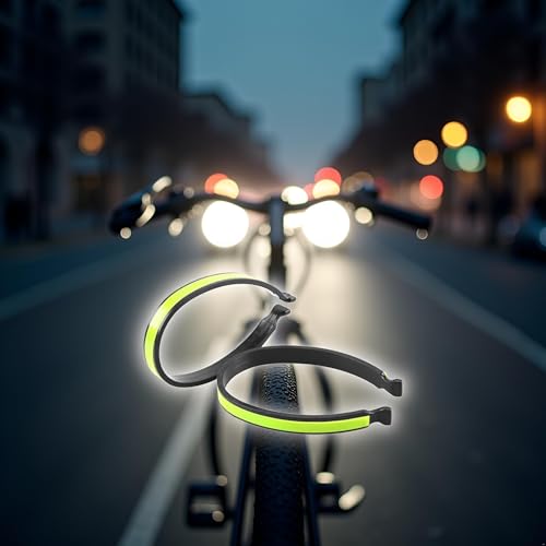 2Pcs Black Cycling Trouser Clip Cycling Ankle Safety Band Reflective for Bicycles Clip Pant Leg Cuff Clip Bikes Cycling Equipment Trouser Wrap Clip Reflective Gear Accessories Outdoor Recreation