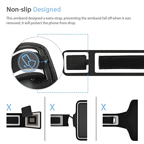 Running Armband for Google Pixel 11 10 9 9a, 11/10/9 Pro (Black) - color: Black, size: Up to 6.3"