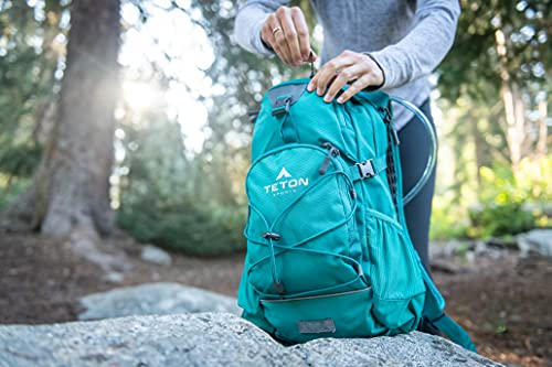 Teton Oasis Hydration Backpack – Lightweight Water Pack with Bladder for Hiking, Running, Cycling, Biking – 18L/22L Sizes – Sewn-in Rain Cover – Fits Men and Women - size: 18 Liters