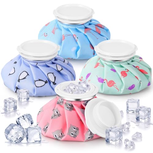 Honoson 4 Pack Reusable Ice Bag Hot Cold Bag Leakproof, Animal Style - style: Animal Style