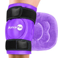 AiricePac Ice Pack for Knee Pain Relief, Reusable Gel Ice Wrap for Injuries, Swelling, Knee Replacement Surgery, Cold Compress Therapy for Arthritis, Meniscus Tear and ACL, Purple - style: PURPLE 1 PACK