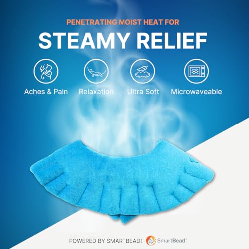 NatraCure Microwave Heating Pad for Neck, Shoulder & Back Pain Relief - Heated Wrap & Microwavable Warmer Moist Heating Pad with SmartBead Technology - Heat, Spa & Physical Therapy FSA - size: Neck