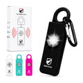Original Defense® Siren Self-Defense Alarm - 130 dB Keychain Alarm with LED Strobe Light for Women, Children, and Elderly - Police Recommended - (Black, 1 Count) - color: Black
