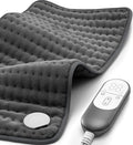 VALGELUIK Heating Pad for Back Pain Relief, 12"x24" Electric Heat Pad Gifts - color: Deep Gray, size: 12 Inch x 24 Inch