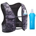 Zelvot Running Vest for Women Men, Touchscreen Phone Pocket - color: Black Camo, size: Medium-Large