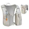 Running Vest for Women Men Adjustable Running Hydration Vest with Phone Holder Reflective Strips for Marathon Hiking Cycling - size: Gray, style: Only Running Vest