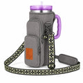 Water Bottle Holder with Strap for Women - color: Grey