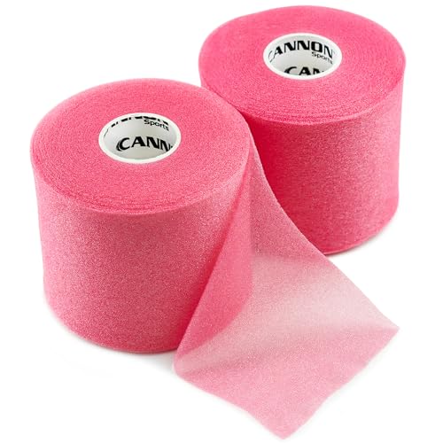 Cannon Sports Pre Wrap Foam Underwrap - 2 Pack, 2.75" x 30 Yards Per Roll (60 Total Yards) - Athletic Underwrap for Sports Tape, Training & Exercise (Hot Pink) - color: Hot Pink
