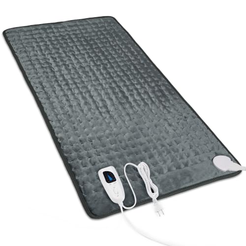 Heating Pad,Electric Heating Pads,Heating Pad for Back,DimGray,33x17 Inch - color: Darkgray, size: 33x17 Inch