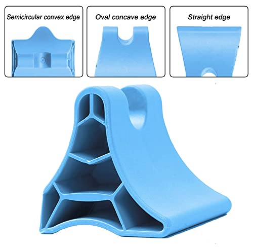 Occipital Release Tool, Portable Suboccipital Release Device Myofascial Relaxation Tool, Handheld Trigger Point Massager for Neck, Shoulder & Back Pain Relief, Tension Headache Relief Device (Blue) - color: Blue