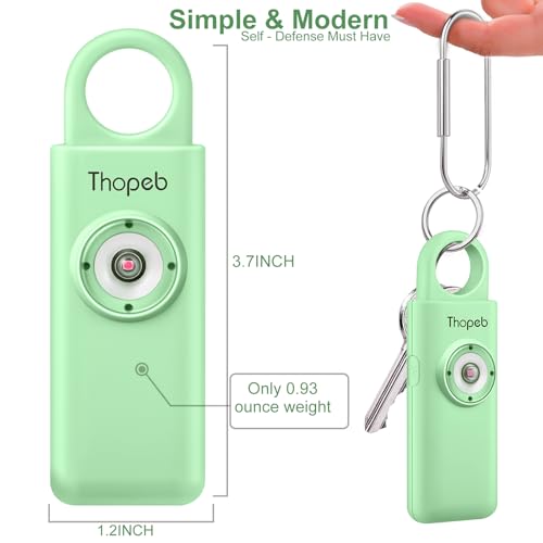 Thopeb Personal Safety Alarm for Women – Upgraded Rechargeable - color: Pale Green