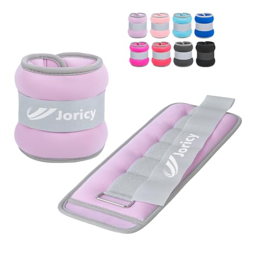 Ankle Weights A Pair of 1/2/3/4/6/8/10/12/20 LBS Wrist Leg Arm Weights for Women Men with Straps, Strength weighted for Physical Therapy Running Walking Home Fitness Gym Workout Weight Loss - color: Light Purple