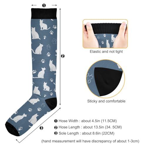 Wusikd Cute Penguin Compression Socks for Women and Men Circulation Long Socks for Athletic Running 1 - color: Multi 2