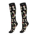 Compression Socks Circulation 15-20 Mmhg Knee High - color: Christmas Dinosaurs