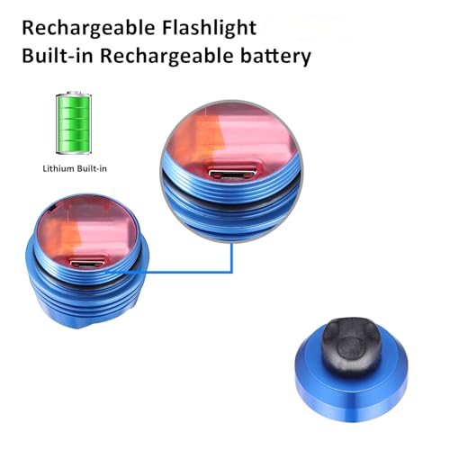 RAHAN Shoe Lights for Shoes,2 PCS Shoe Headlights,Light Up Charm Accessories for Kids Adults Shoe, Hands-Free Night Light, Camping Lights，IP65 Waterproof Light, Blue - color: X-Blue