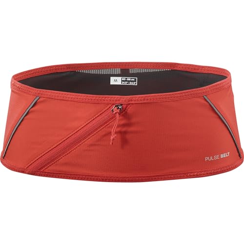 Salomon Unisex Pulse Trail Running Storage Belt - High Risk Red - M - color: RED, size: Medium