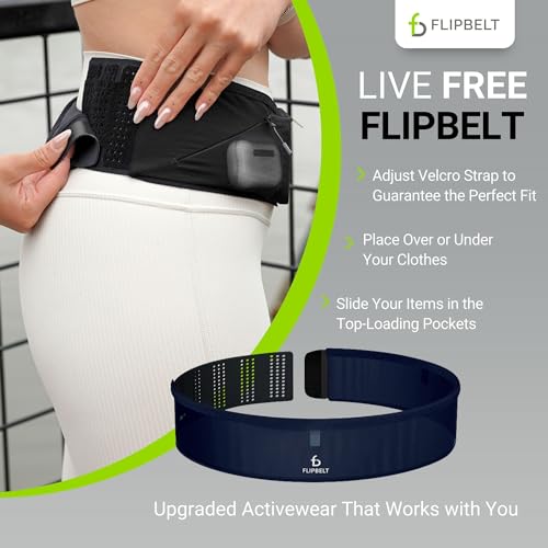 FlipBelt Air Adjustable - Neon Yellow - MXL - color: Dusk Blue, size: X-Small to Medium