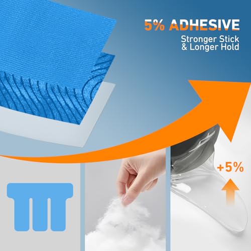 KTQUICK Precut Kinesiology Tape for Shoulders, 12 PCS, 20% Stronger, Blue - color: Blue, size: 12PCS