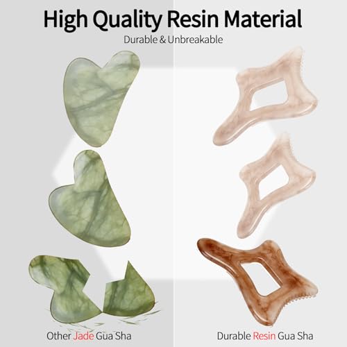 Body Gua Sha Tool Large Gua Sha Body Tool Cellulite Massage Tool (Resin) - color: Natural