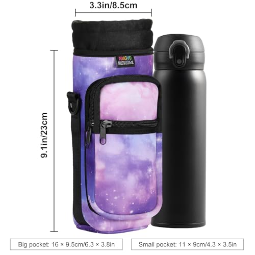 Nuovoware Water Bottle Carrier Bag, 25oz/32oz, StarrySky Purple - color: StarrySky Purple, size: 25-32 Ounces - Standard