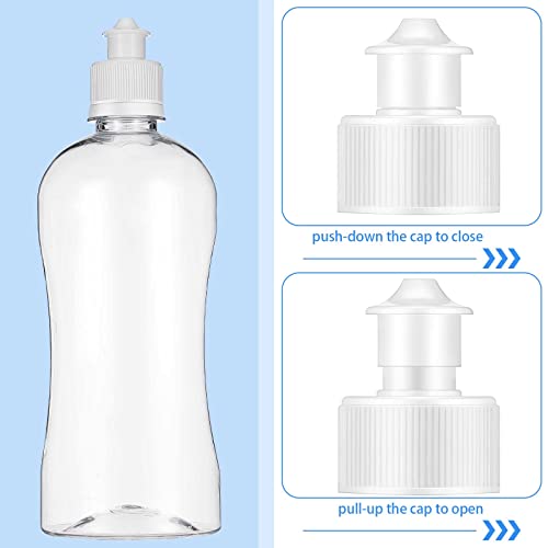 Sieral 20 Pcs 28 mm Push Pull Cap for Water White Bottle Sports Bottle Lid