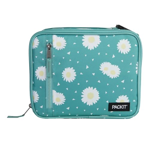PackIt Freezable Classic Lunch Box, Daisy Sage - color: Daisy Sage