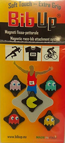 Magnetic RaceBib Fixing System - color: Pacman Edition, size: Small