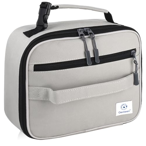 Genteen Kids Insulated Lunch Box for Boys Girls,Back to School,Office - color: C-1pk Gray