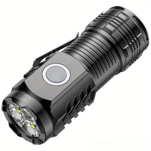 Mini LED Flashlight, ABS Material Hat Clip Torch with Back Clip Design, Portable Clip-On Light for Fishing Night Running Household Use