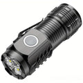 Mini LED Flashlight, ABS Material Hat Clip Torch with Back Clip Design, Portable Clip-On Light for Fishing Night Running Household Use