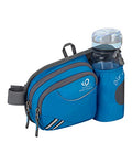 WATERFLY Fanny Pack Waist Bag: Waist Pack for Women Men with Water Bottle Holder Hiking Fanny Pack for Running Walking DogWalking Travel Cycling - color: blue