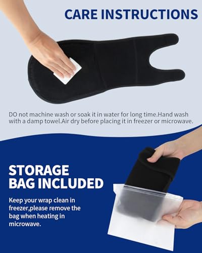 Gel Ice Pack Wrap with Straps for Knee,Elbow, Wrist, Neck, Ankle & Back,Reusable Ice Packs for Injuries, Inflammation & Recovery Hot Cold Therapy Short Style - style: Short