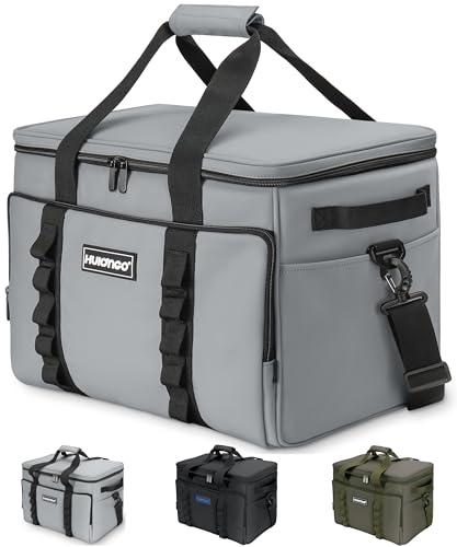 Hulongo Soft Sided Insulated Cooler Bag, 32L - color: gray