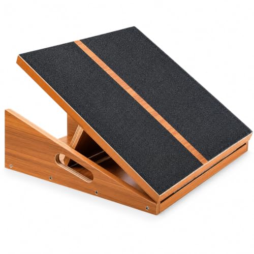 16" Wide Slant Board for Exercise, Calf Stretch Board, 500 lbs Capacity - size: Large Wide Slant Board (18”L × 16”W)