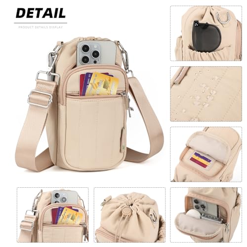 Rueesh Water Bottle Holder Bag with Adjustable Strap - color: Camel