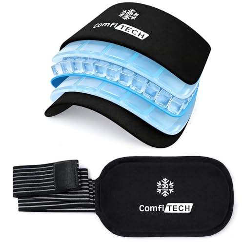 ComfiTECH Triple-Gel Soft Ice Packs with Extended 30-Min Cooling, 10"×5" - size: Medium 10 × 5 Inch