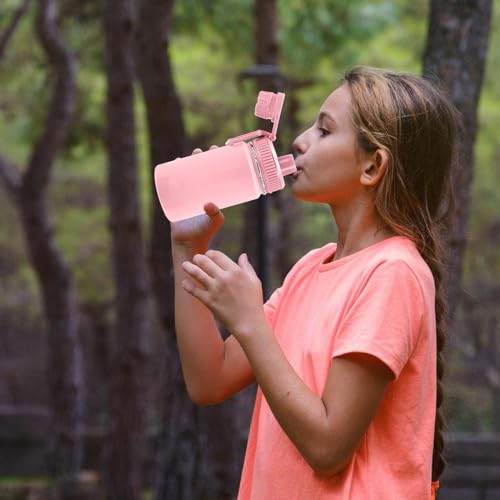2Pack Spout Lid for Hydro Flask Wide Mouth Sport Water Bottles - color: Pink+Black