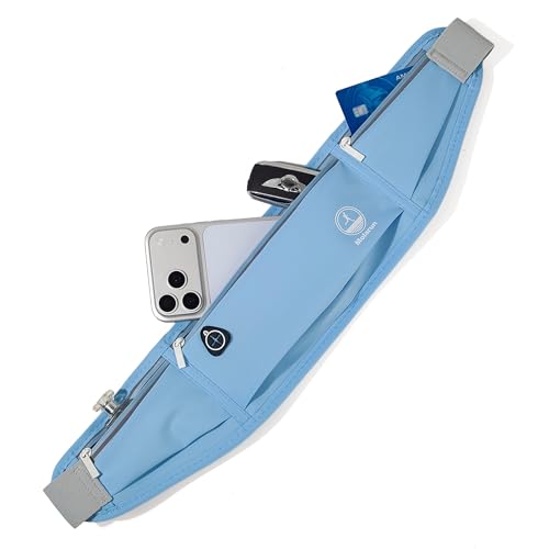 Slim Running Belt Fanny Pack, Phone Holder Waist Pack Money Belt - Blue - color: X Blue