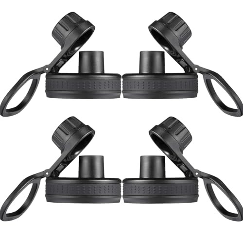 4 Pack Water Bottle Lid Replacement - Spout Lid for Tal Ranger Pro and Manna Water Bottles-Replacement Lid for 12 16 18 22 32 40 64oz 2.28" Wide Mouth Sports Water Bottles Accessories