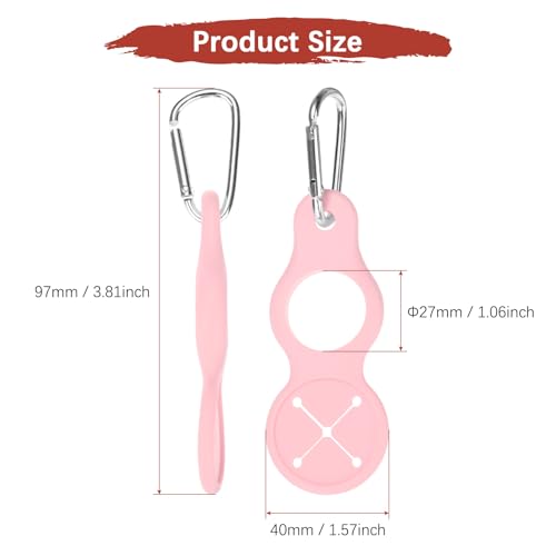 Water Bottle Hanging Buckle Clip [PCS] - Water Cup Holder with Towel Hook for Bike Portable Secure Bottle Holder - color: Pink