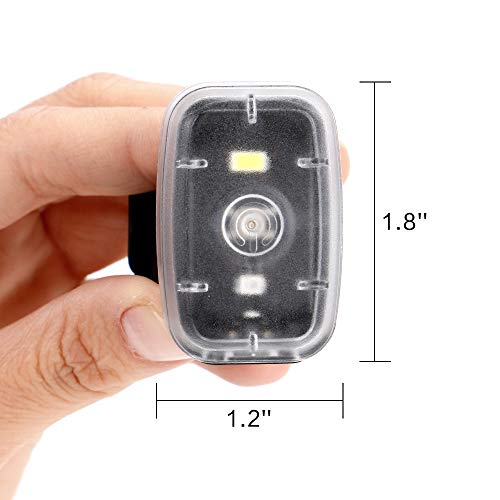 LED Safety Light, Clip On Strobe/Running Lights for Runners, Bike Tail Light with 5 Lighting Modes, High Visibility Accessories for Cycling, Hiking, Dogs and Kids - color: 2-Pack Black