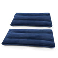 Mini Microwave Heating Pad - 2 Pack, Moist Heat Pack Pillow Warm Compress for Neck, Shoulders, Knee, Wrist, Abdomen (Dark Blue) - color: 6 X 12" Dark Blue - 2 Pack