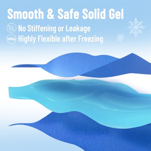 Cooling Eye Mask for Puffy Eyes, Ice Eye Pack After Surgery Relief - Reuable Cold Compress for Dry Eye - Comfortable Perfect Fit Gel Sleep Mask, Deep Blue of 3D - color: Deep Blue of 3d